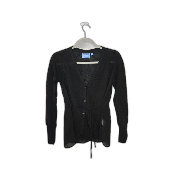 Simply Vera Women's Black Button Up Cardigan Size Medium - Picture 1 of 6